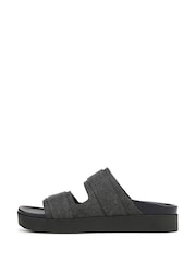 Vionic Regular Fit Riviera Black Sliders - Image 2 of 7