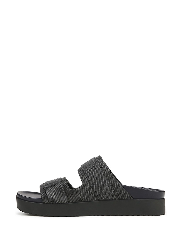 Vionic Regular Fit Riviera Black Sliders - Image 2 of 7