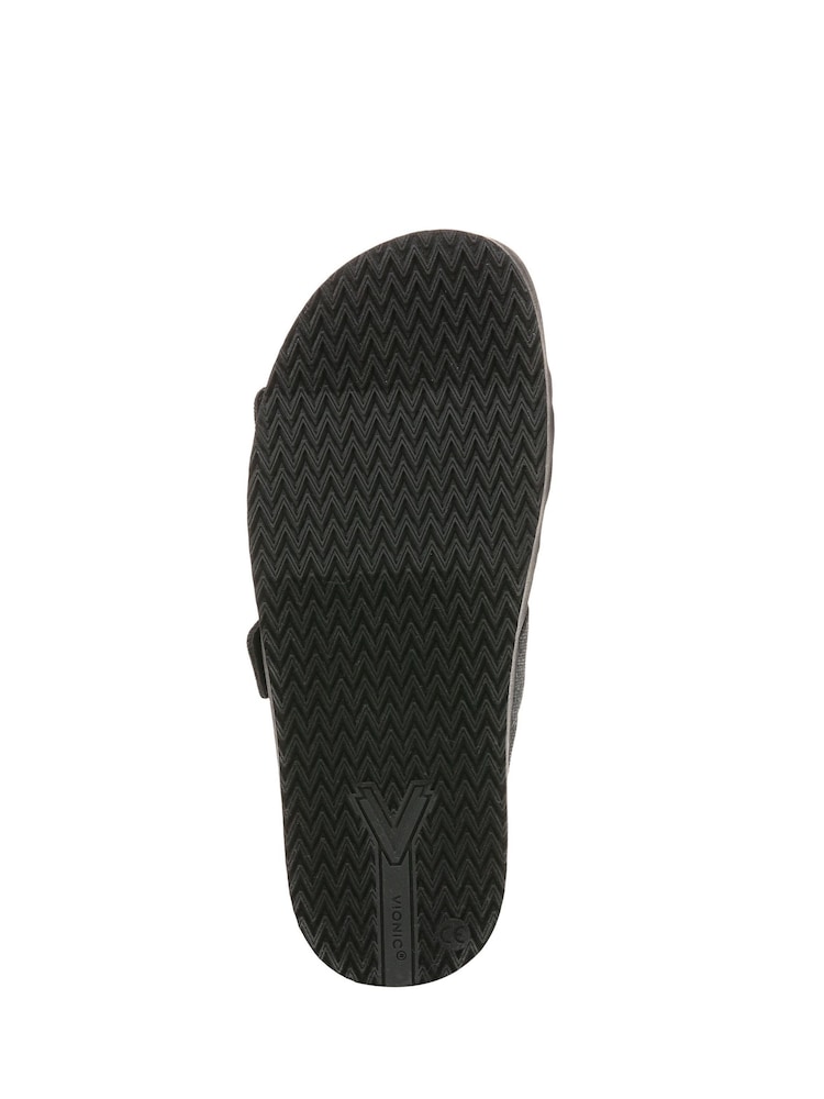 Vionic Regular Fit Riviera Black Sliders - Image 7 of 7