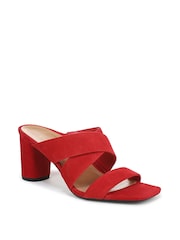 Vionic Wide Fit Merlot Heeled Sandals - Image 3 of 7