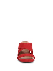 Vionic Wide Fit Merlot Heeled Sandals - Image 4 of 7
