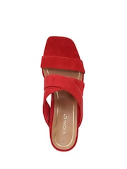 Vionic Wide Fit Merlot Heeled Sandals - Image 6 of 7