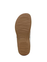 Vionic Bella Braid Regular Fit Toe Post White Sandals - Image 6 of 6