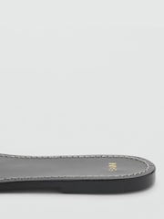 Mango Black Crossover Leather Sandals - Image 4 of 4