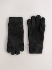Black Knitted Gloves (3-16yrs) - Image 1 of 3