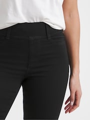 Simply Be Black Flared Pull On Jeggings - Image 3 of 4