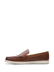 Clarks Brown Bratton Loafer Shoes - Image 2 of 7