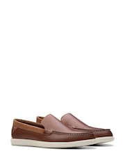 Clarks Brown Bratton Loafer Shoes - Image 4 of 7