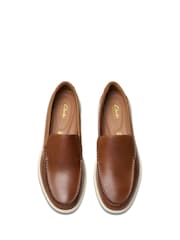 Clarks Brown Bratton Loafer Shoes - Image 6 of 7