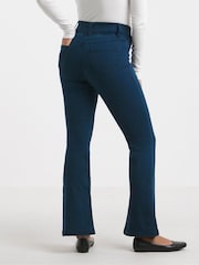 Simply Be Blue Flared Pull On Jeggings - Image 2 of 4