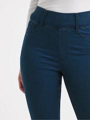 Simply Be Blue Flared Pull On Jeggings - Image 3 of 4