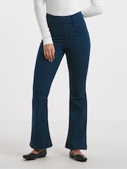 Simply Be Blue Flared Pull On Jeggings - Image 4 of 4