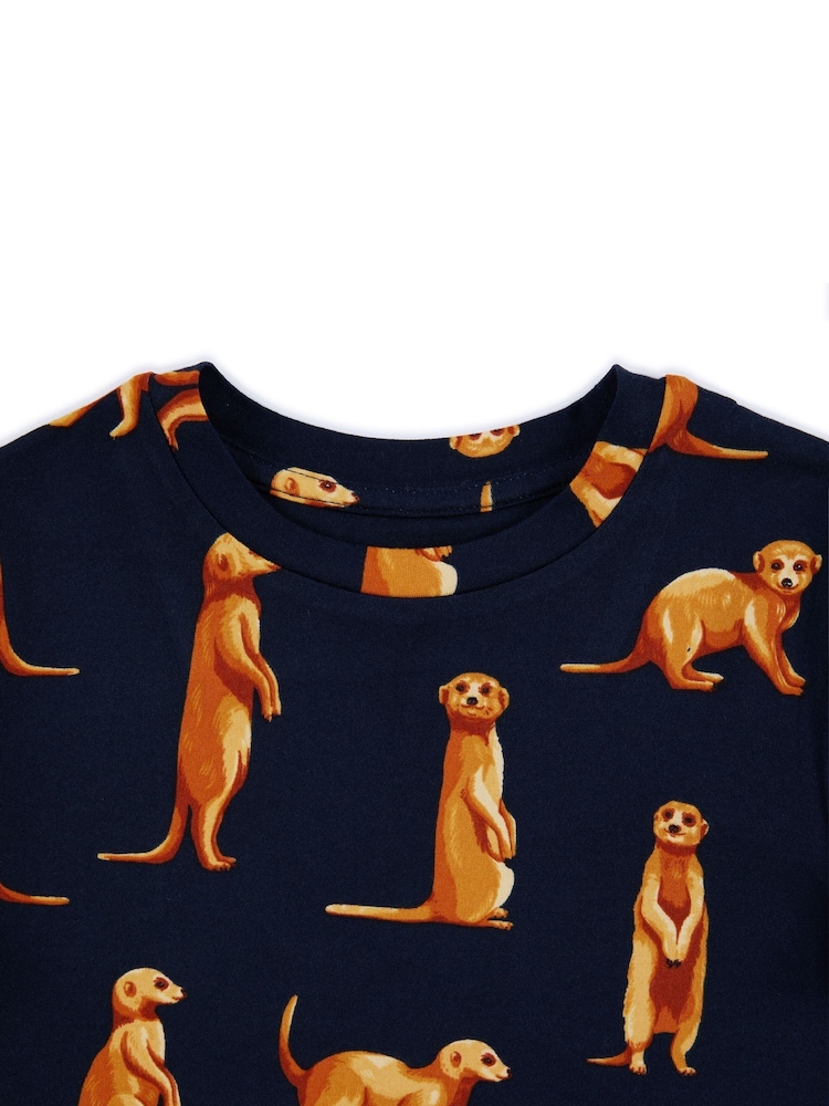 Chelsea Peers Kids Meerkat Print Short Pyjamas Set - Imagen 3 de 3