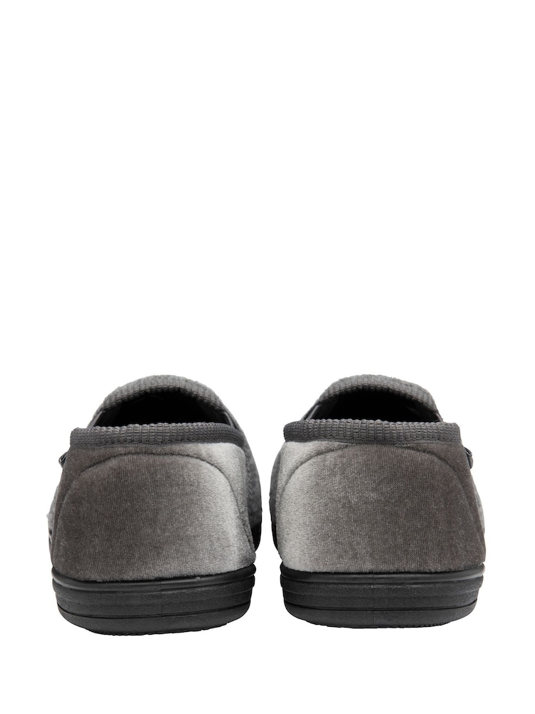Dunlop Grey Full Shoe Slippers - Image 3 of 4