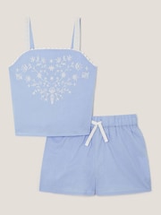 Monsoon Embroidered Top and Shorts Pyjamas Set - صورة 1 من 3