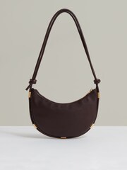 Reiss Oxblood Harriet Leather Rope-Strap Shoulder Bag - Image 3 of 4