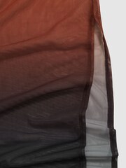 Reiss Multi Sienna McLaren F1 Team Ombré Mesh Maxi Dress - Image 7 of 8