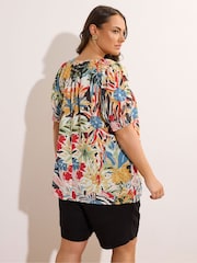 Evans Frill Boho Black Top - Image 2 of 5