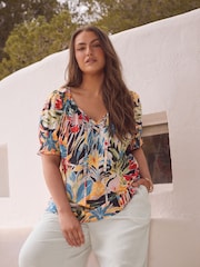 Evans Frill Boho Black Top - Image 4 of 5