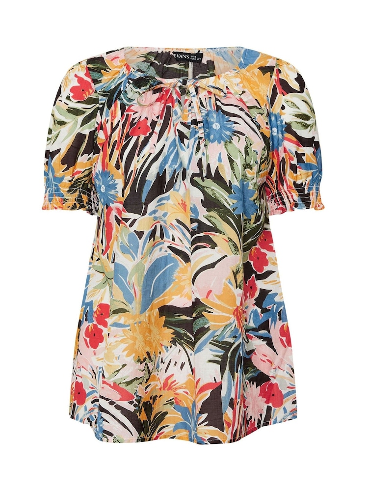 Evans Frill Boho Black Top - Image 5 of 5