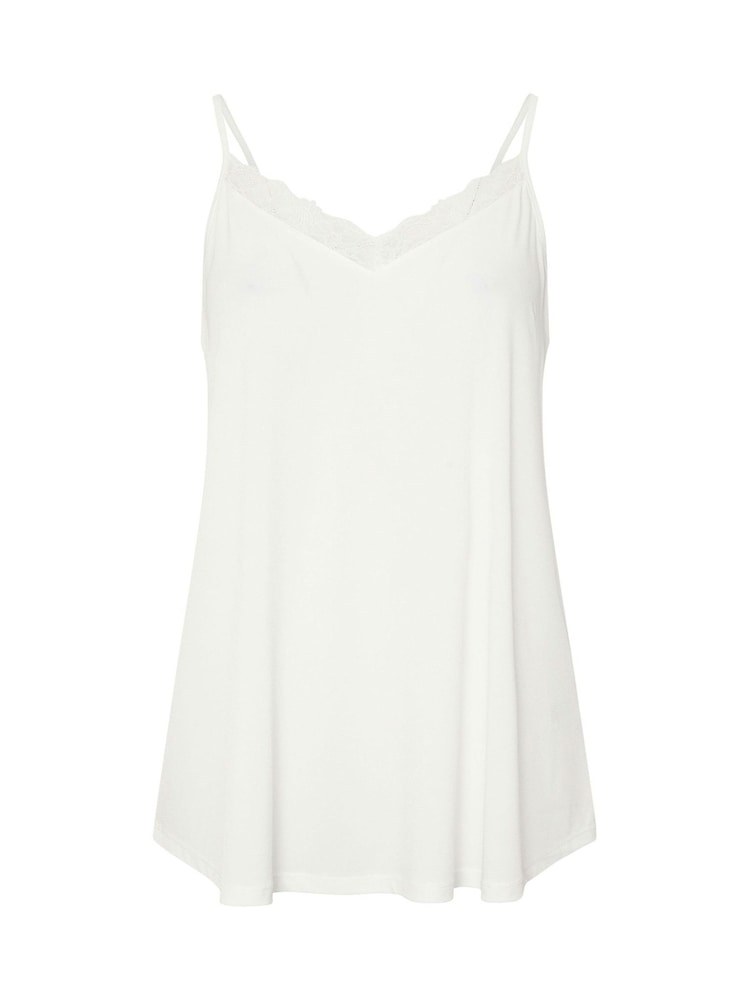 Evans Ivory Lace Trim Vest - Image 5 of 5