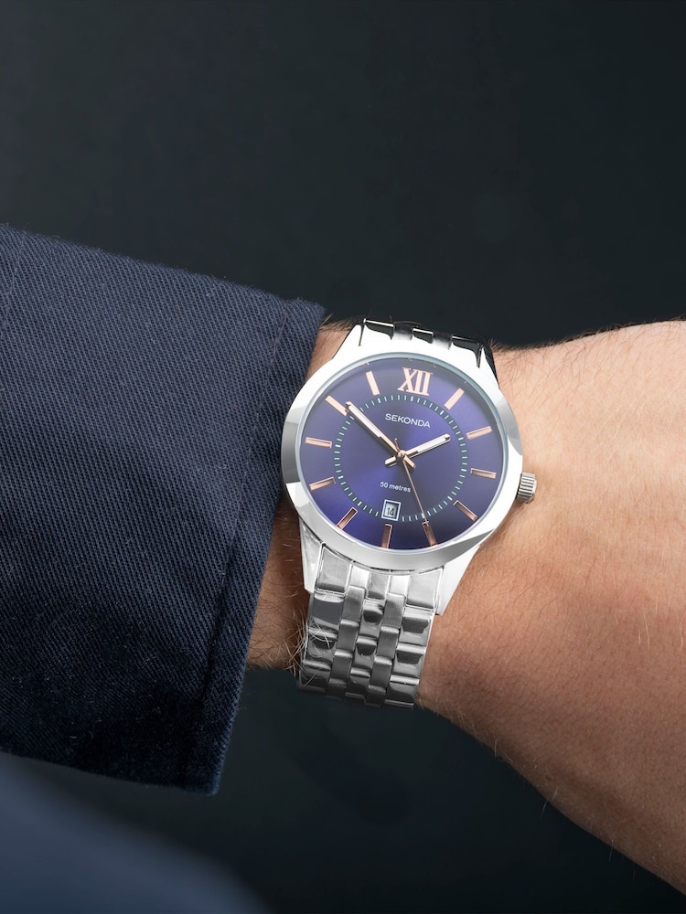 Sekonda Mens Classic Stainless Steel Bracelet Watch - Image 6 of 6 Sekonda Mens Classic Stainless Steel Bracelet Watch - Image 6 of 6