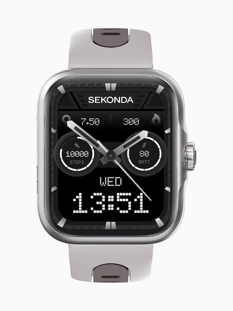Sekonda 39mm Motion Pro GPS Smart Watch with Silicone Strap - Image 1 of 6