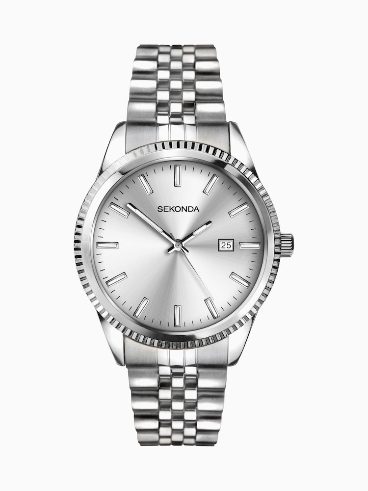 Sekonda Mens Classic 40mm King Watch Stainless Steel Bracelet Dial - Image 1 of 6