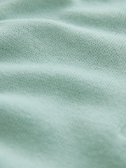 Light Blue Soft Touch V-Neck Cotton Rich Knitted Polo Top - Image 8 of 8