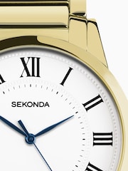 Sekonda Classic Mens 40mm Beaumont Watch in Silver with Silver Alloy Bracelet & White Dial - Image 4 of 6