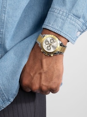 Sekonda Mens Sports 40mm Circuit Chronograph Watch in Two Tone with Stainless Steel Bracelet & Silver Dial - Image 6 of 6
