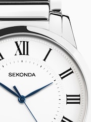 Sekonda Classic Mens 40mm Beaumont Watch in Silver with Silver Alloy Bracelet & White Dial - Image 6 of 6