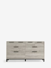 Grey Bronx Oak Effect 8 Drawer Chest of Drawers - Image 6 of 9