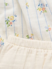 Purebaby Floral Print 100% Cotton Shirred Dress - Imagen 3 de 3