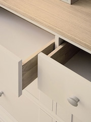 Stone Hampton Painted Oak Collection 6 Drawer Wide Chest of Drawers - Image 3 of 9
