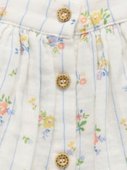 Purebaby Floral Print 100% Cotton Top and Shorts Set - Imagen 3 de 5