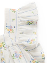 Purebaby Floral Print 100% Cotton Top and Shorts Set - Imagen 5 de 5