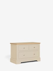Stone Hampton Country Collection Luxe Painted Oak 3 Drawer Wide Bedside Table - Image 5 of 10