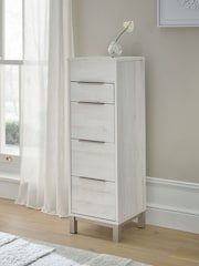 White Bronx Oak Effect Chest of Drawer - Image 4 of 17