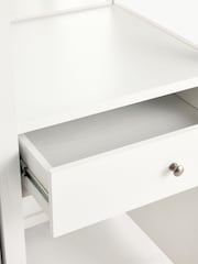 Chalk White Malvern Paint Effect Wardrobe with Vanity Unit and Mirror - Image 9 of 9