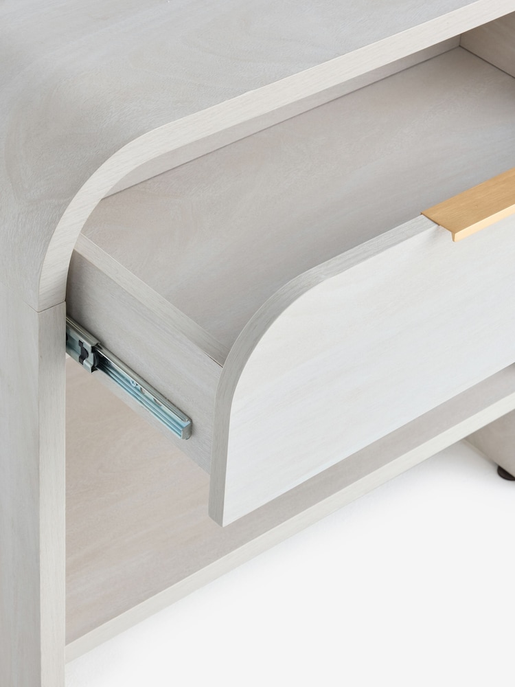 Light Natural Mia Oak Effect 1 Drawer Bedside Table with LED Light - Image 12 of 12 Light Natural Mia Oak Effect 1 Drawer Bedside Table with LED Light - Image 12 of 12