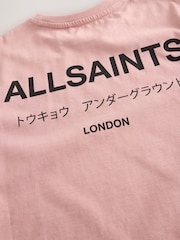 smALLSAINTS Mid Pink Oversized Girls Underground Crew T-Shirt - Image 4 of 4