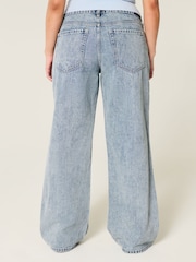 Hollister Low Rise Acid Wash Baggy Jeans - Image 2 of 3