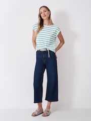 Crew Clothing Blue Striped Ruby Top - Image 1 of 4