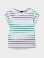 Crew Clothing Blue Striped Ruby Top - Image 4 of 4