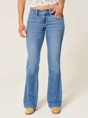 Hollister Blue Low Rise Flare Jeans - Image 1 of 4