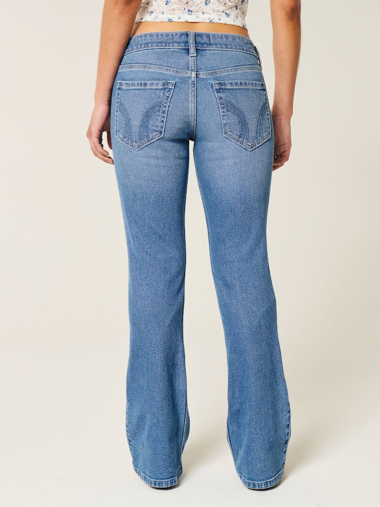 Hollister Blue Low Rise Flare Jeans - Image 2 of 4