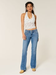 Hollister Blue Low Rise Flare Jeans - Image 3 of 4