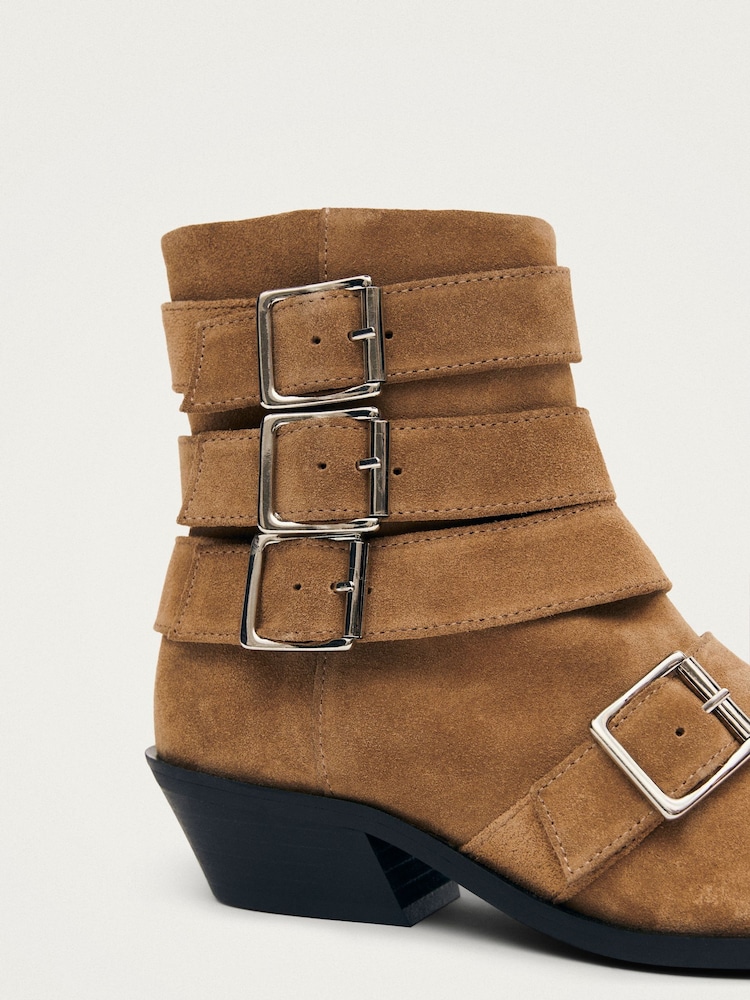 Alohas Brown Eras Leather Ankle Boots - Image 7 of 7