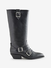 Alohas Black Ryder Leather Boots - Image 1 of 1